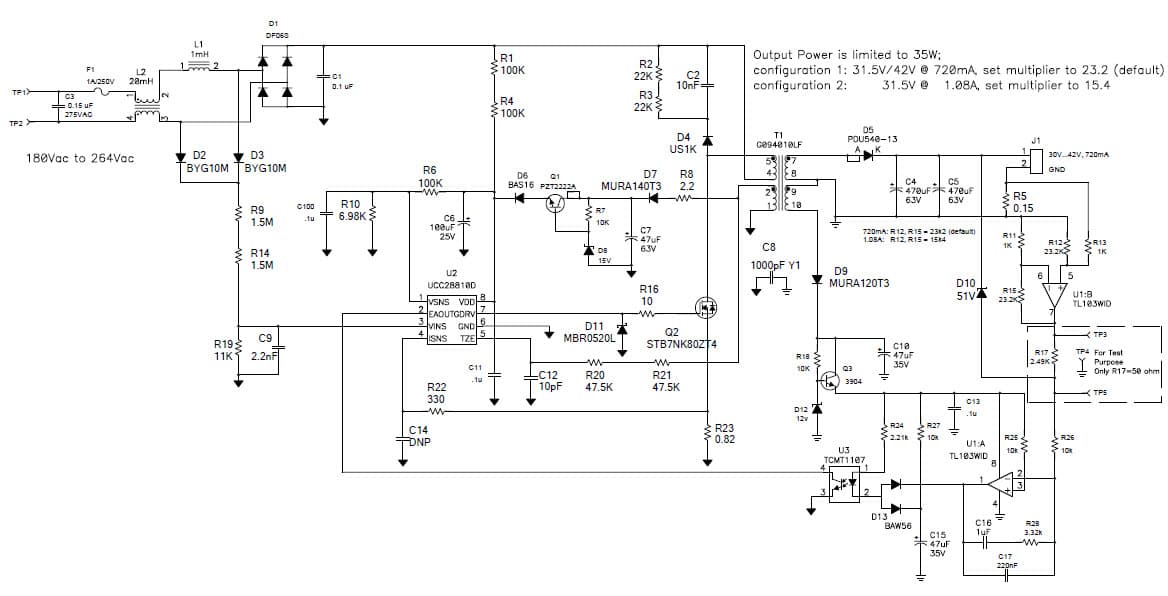 PMP5526, 35W PFC LED Drive