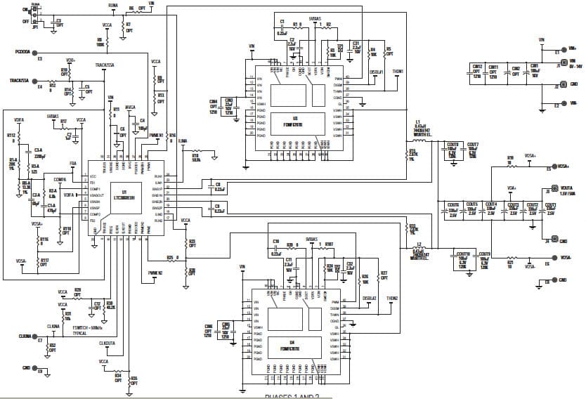 LTC3860EUH Demo Board, Wide Input Range, High Efficiency Step-Down DC/DC Converter