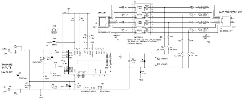 DC1814A-C, Demo Board Using LTC4274A-3, 70W Single LTPoE++ PSE Controller