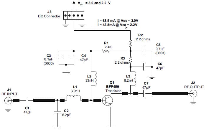 BFP450 SIEGET Transistor as an 869-MHz Power Amp in an Alarm Transmitter Monitor Application