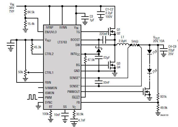 60V, Synchronous Step-Down High Current LED Driver