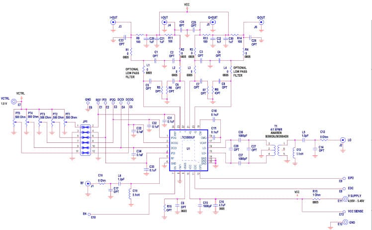 DC1662A, Demo Board for the LTC5585 Wideband I/Q Demodulator with IIP2 and DC Offset Control