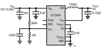 5V Regulator with 55mA Input Current Limit