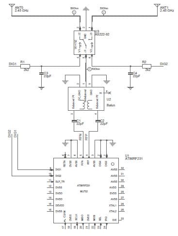 AT86RF231, Antenna Diversity Radio Extender Board