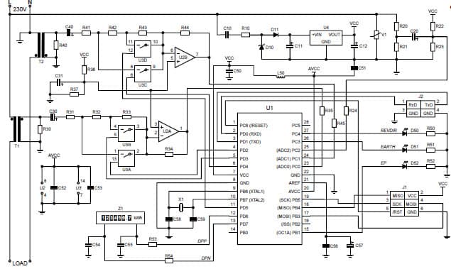 AVR465 Single-Phase Power/Energy Meter with Tamper Detection