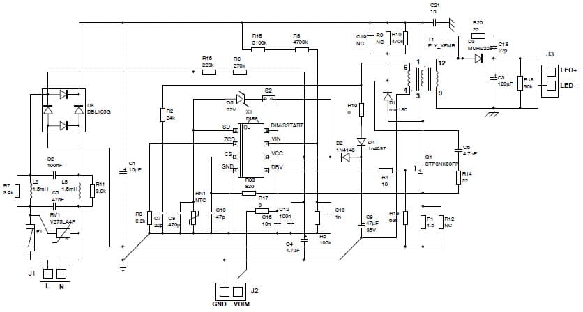 Evaluation Board for NCL30083 LED Driver