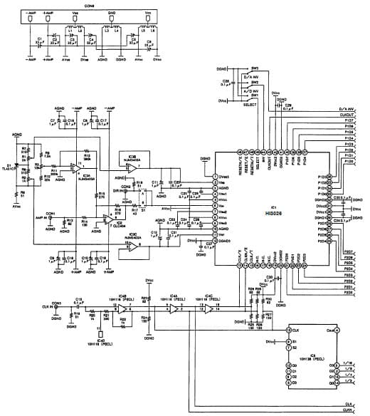 HI3026EVAL, Evaluation Board for the HI3026, 8-Bit, 140 MSPS, 1CH ADC