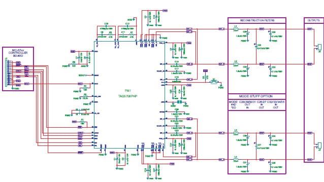 TAS5708EVM demonstrates TAS5708/10 combines a high-performance PWM processor with a class-D audio power amplifier