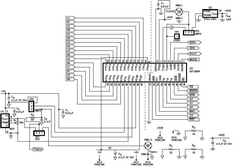 HI7188EVAL, Evaluation Kit can be used to evaluate the performance of the HI7188