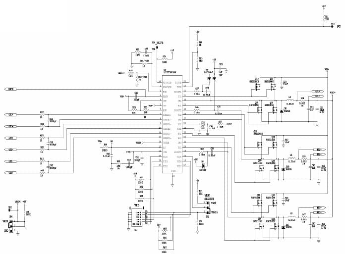 LTC3738CUHF LTC3731CUH Demo Board, 3-Phase, 65A High Efficiency Power Supply, 8 to 14Vin, VRM9.X / 10.X @ 65A