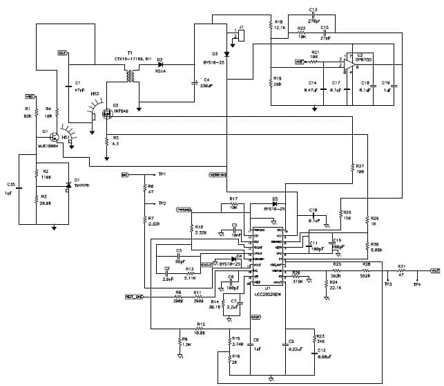 UCC28528EVM, 350-W Interleaved PFC Pre-Regulator