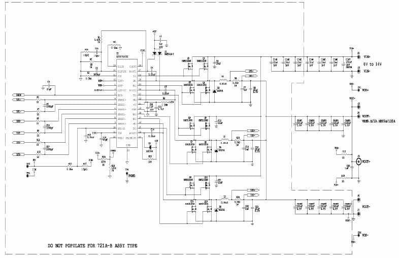 LTC3738CUHF LTC3731CUH Demo Board, 6-Phase, 120A High Efficiency Power Supply, 8 to 14Vin, VRM9.X / 10.X @ 120A