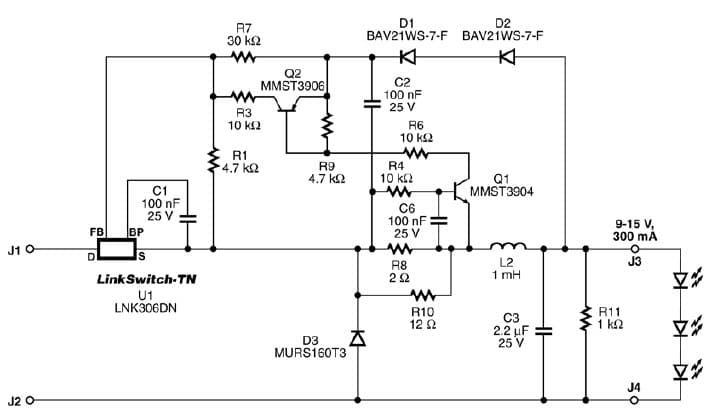 RDR-131, 3W Non-Isolated Constant Current LED Driver Using LNK306DN