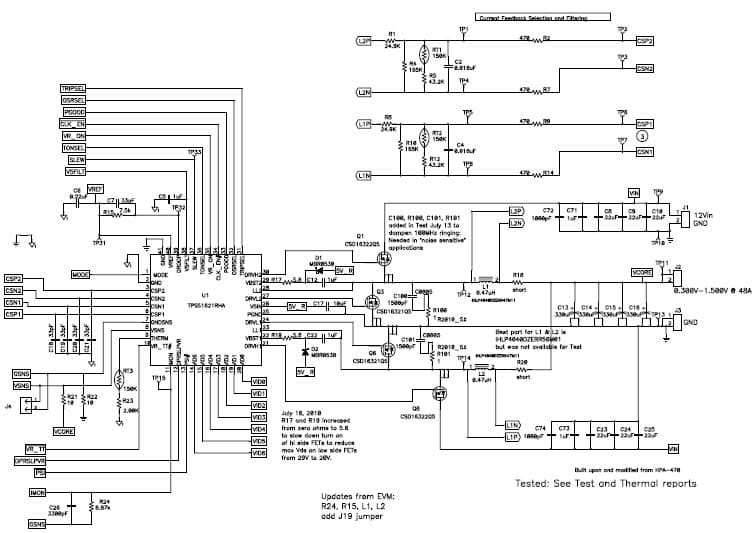 PMP5800, Sync Buck (1.05V @ 48A) for Intel IMVP6.5 Arrandale CPU Core