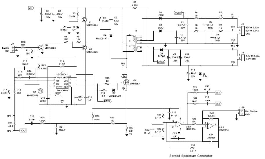 PMP1941.5, Flyback Buck Reference Design for Automotive (4.5V @ 0.05A)