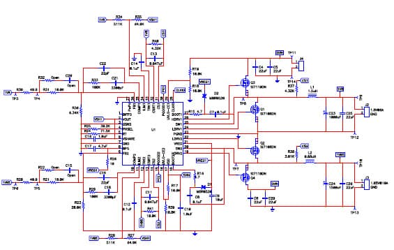 PMP3904.3, Multiphase, Sync Buck for HiRel (0.95V @ 20A)