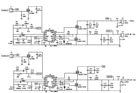 PMP1847.2, Sync Buck for Telecom (3.37 @ 3 A)