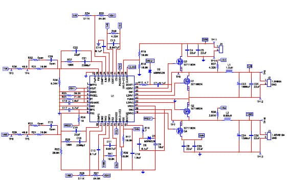 PMP3904.2, Multiphase, Sync Buck Reference Design for HiRel (1.05V @ 10A)