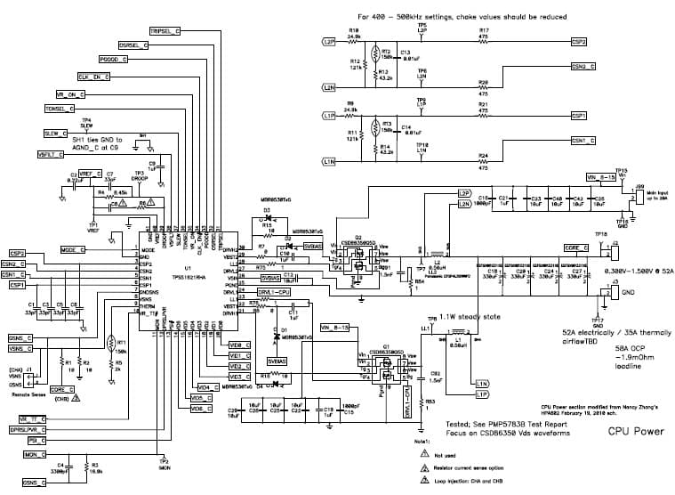 PMP5783.2, Synchronous Buck for Intel Core i3,i5,i7 Arrandale SV (1.2V @ 22A)