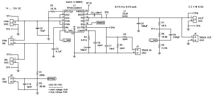 PMP5547.1, Synchronous buck converters (6.3V@1.5A)