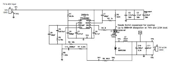 PMP2807.3, Buck, Linear (3.3V @ 1A) for Fleet Management