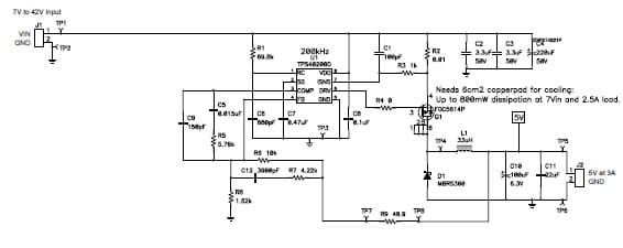 PMP2807.4, Buck, Linear Reference Design (3.3V @ 50mA)