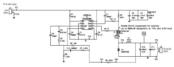 PMP2807.5, Buck, Linear Reference Design (1.8V @ 200mA)