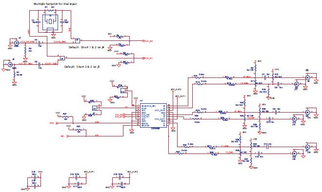 CDCE906-706PERFEVM, Evaluation Board for the CDCE906 27 MHz PLL Clock Generator for Clock and Timing Devices