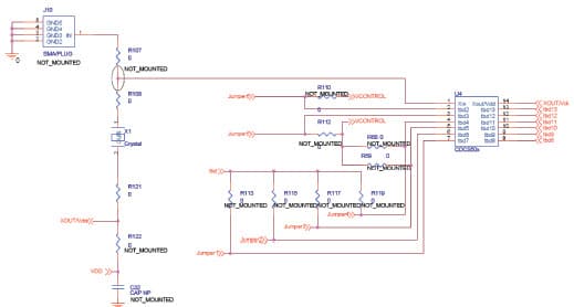 CDCS502, Evaluation Board for the CDCS502, 8 to 108 MHz PLL Clock Generator for Industrial