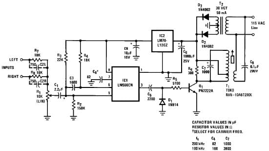 RF Transceiver for Audio