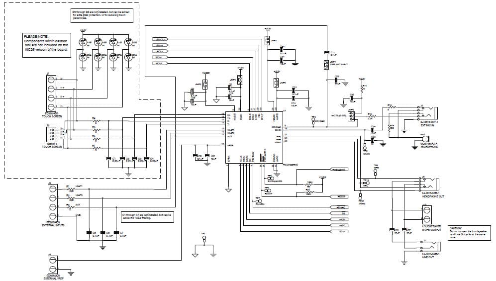 TLV320AIC26EVM, Audio Codec Evaluation Module, 32-Bit Audio CODEC for Cellular Phone