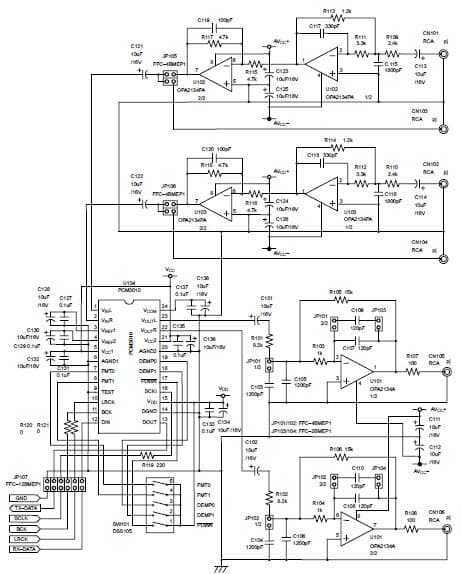 DEM-DAI3010, Evaluation Board for PCM3010 (24-bit, 96-kHz ADC and 192-kHz DAC, stereo codec)