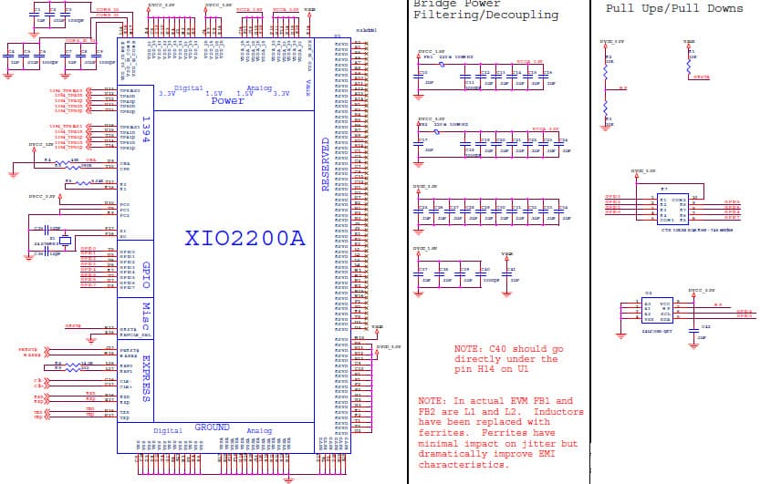 XIO2200A Evaluation Board is a functional implementation of a PCI Express to Two-Port 1394a OHCI controller using the XIO2200A PCI Express