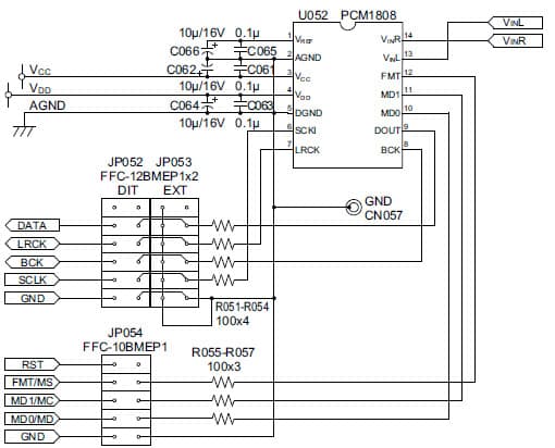 DEM-DAI1808, is an evaluation board for PCM1808 of 24-Bit, 96KSPS ADC for AV Receiver