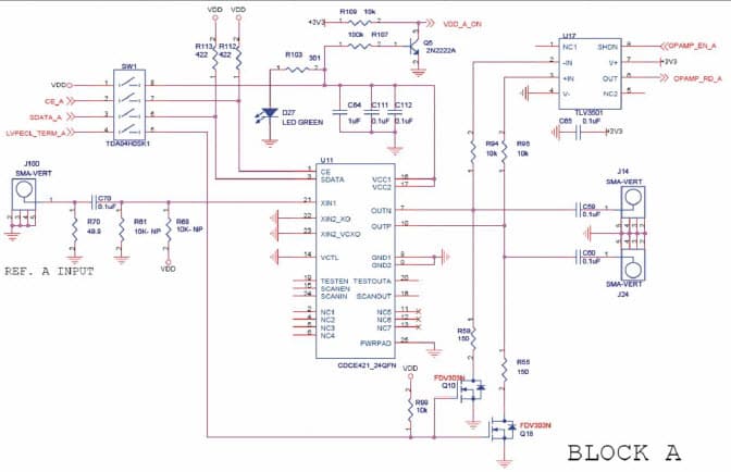 CDCE421EVM, Evaluation Board for the CDCE421, 10.9 to 1175 MHz PLL Clock Generator for Clock and Timing Devices