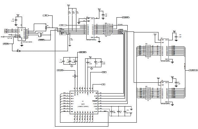 ADS8322EVM, 16-bit, 500-kHz, parallel analog-to-digital converter evaluation board