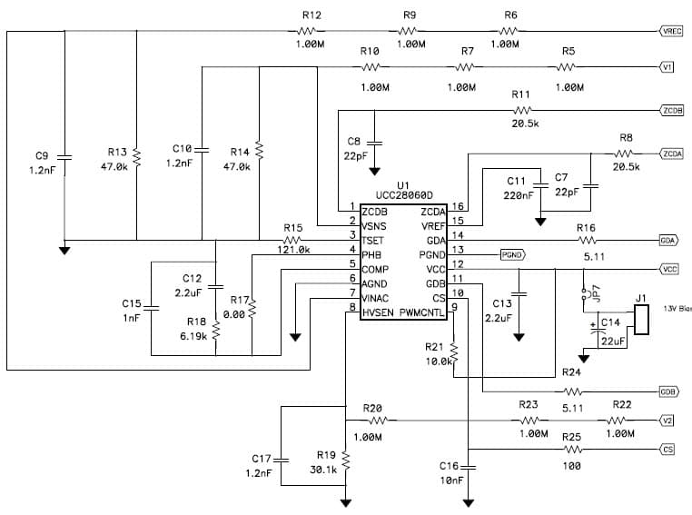 UCC28060EVM, Dual-phase, transition-mode Power Factor Correction (PFC) pre-regulator evaluation module