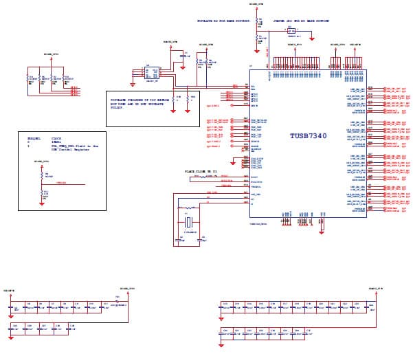 TUSB7340EVM, Evaluation Board for TUSB7340 USB 3.0 xHCI 0.96 compliant host controller that supports up to four down-stream ports