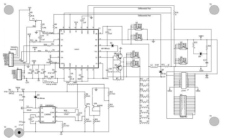 Evaluation Board using LM3433 DC-DC buck constant current controller for a high brightness LED driver