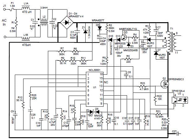 35 to 60W General LED Driver for LED Lighting