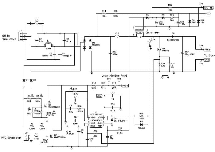 UCC28810EVM-002 is a constant current non-isolated power supply for LED lighting applications