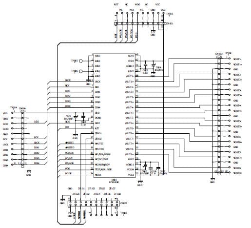 DEM-DAI1690, Evaluation Board for the PCM1690, a 24-bit, 192-kHz, differential output eight-channel audio DAC