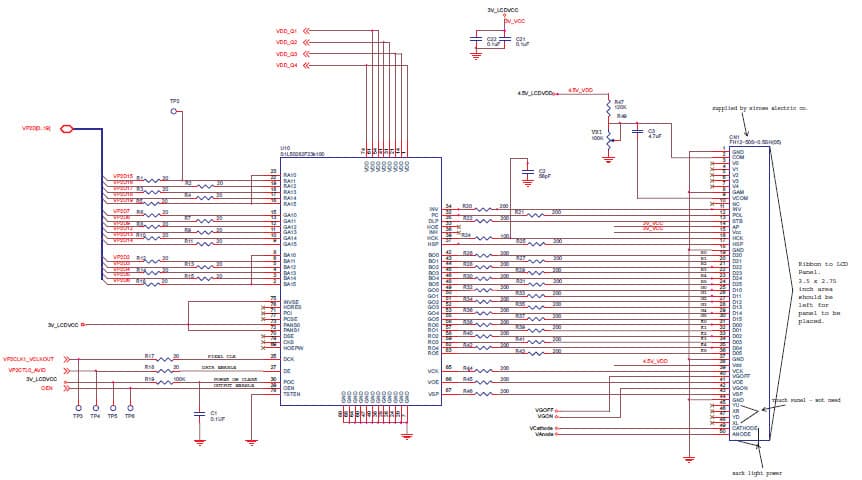 Interfacing an LCD Controller Application Circuit to a DM642 Video Port