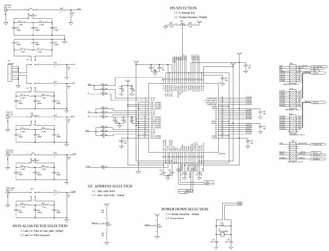 TVP5146EVM, Evaluation Module for TVP5146, High performance NTSC/PAL/SECAM 10-bit Video Decoder