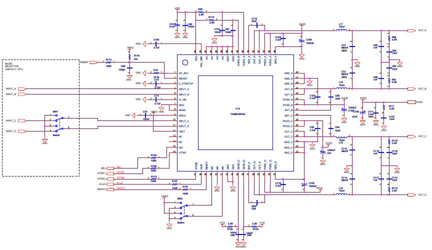 300W, 1/2-Channel, Class-D Audio Power Amplifier for AV Receiver