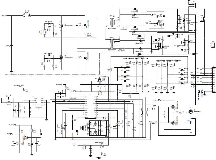 PMP4302A, 90V to 264Vac input with 110W multi-transformer LED driver and 500mA per string