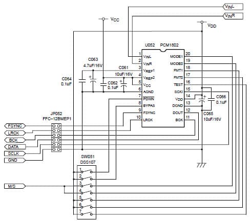 DEM-DAI1802, Evaluation Board for DAI1802, 96-kHz 24-bit PCM audio A/D converter