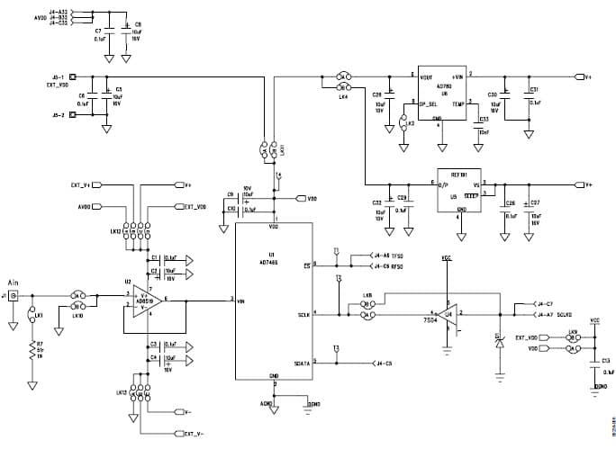 EVAL-AD7467CB, evaluation board for AD7467, 10-Bit, 275KSPS ADC for Data Acquisition System