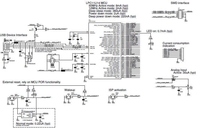 Oryx Board, LPCXpresso Board demonstrates a low power design contains LPC11U14 ARM Cortex-M0 MCU