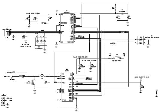 USB FM Radio Application Circuit Using Si4701 FM Radio Receiver and C8051F321 MCU